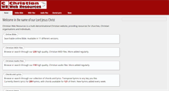 Desktop Screenshot of christianwebresources.co.uk